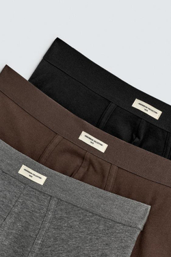 ZARA НАБОР ИЗ ТРЕХ ТРУСОВ-БОКСЕРОВ SOFT, РАЗНОЦВЕТНЫЙ