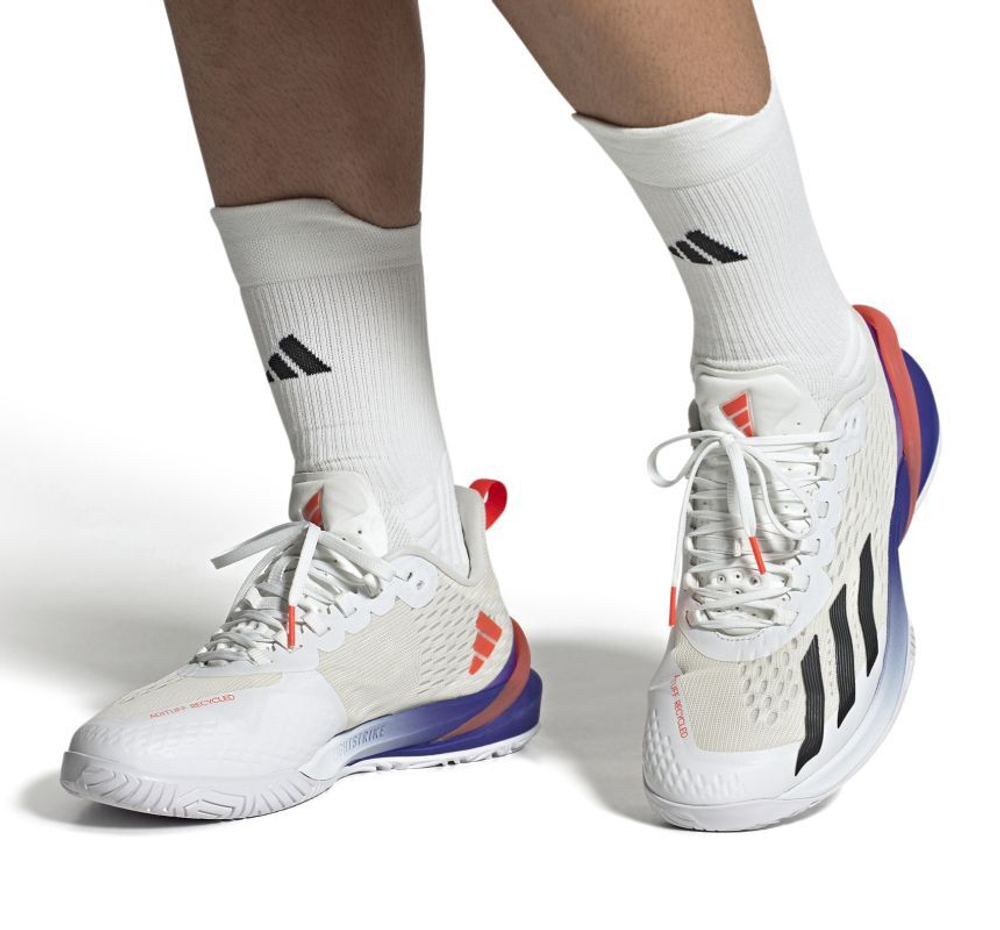 Мужские кроссовки теннисные Adidas Adizero Cybersonic M - cloud white/core black/solar red