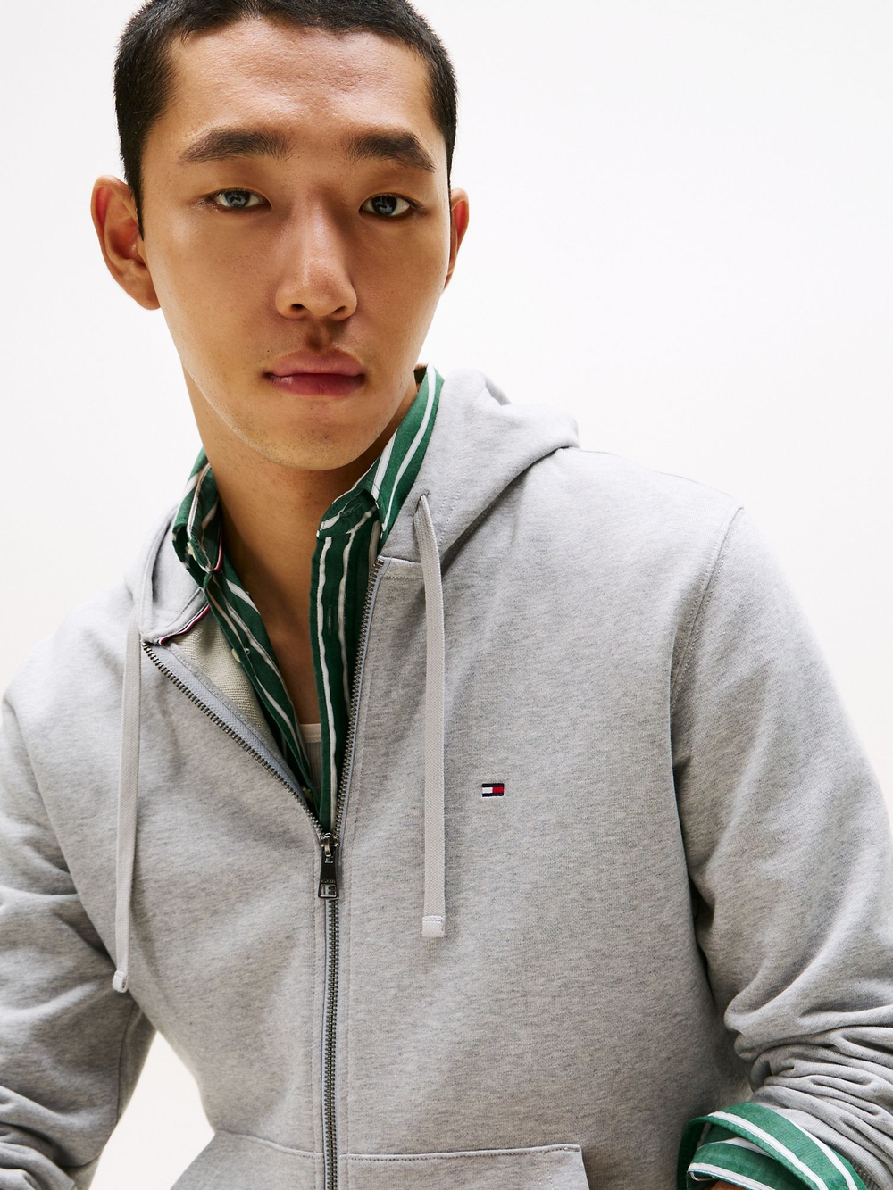 Худи на молнии Tommy Hilfiger Classic Zip Light Grey Heather