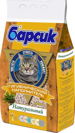 Барсик - наполнитель Натуральный 4,54л.