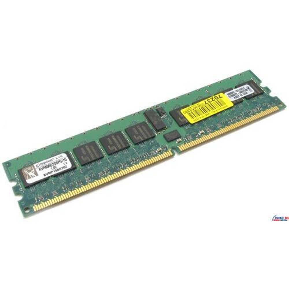 Модуль памяти ECC Registered+PLL DDR2 RDIMM 1Gb Kingston ValueRAM &lt;KVR800D2D8P5/1G&gt; &lt;PC2-6400&gt;, LowP