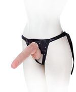 Фаллоимитатор на поясе Harness - 22,5 см. (Цвет: телесный)
