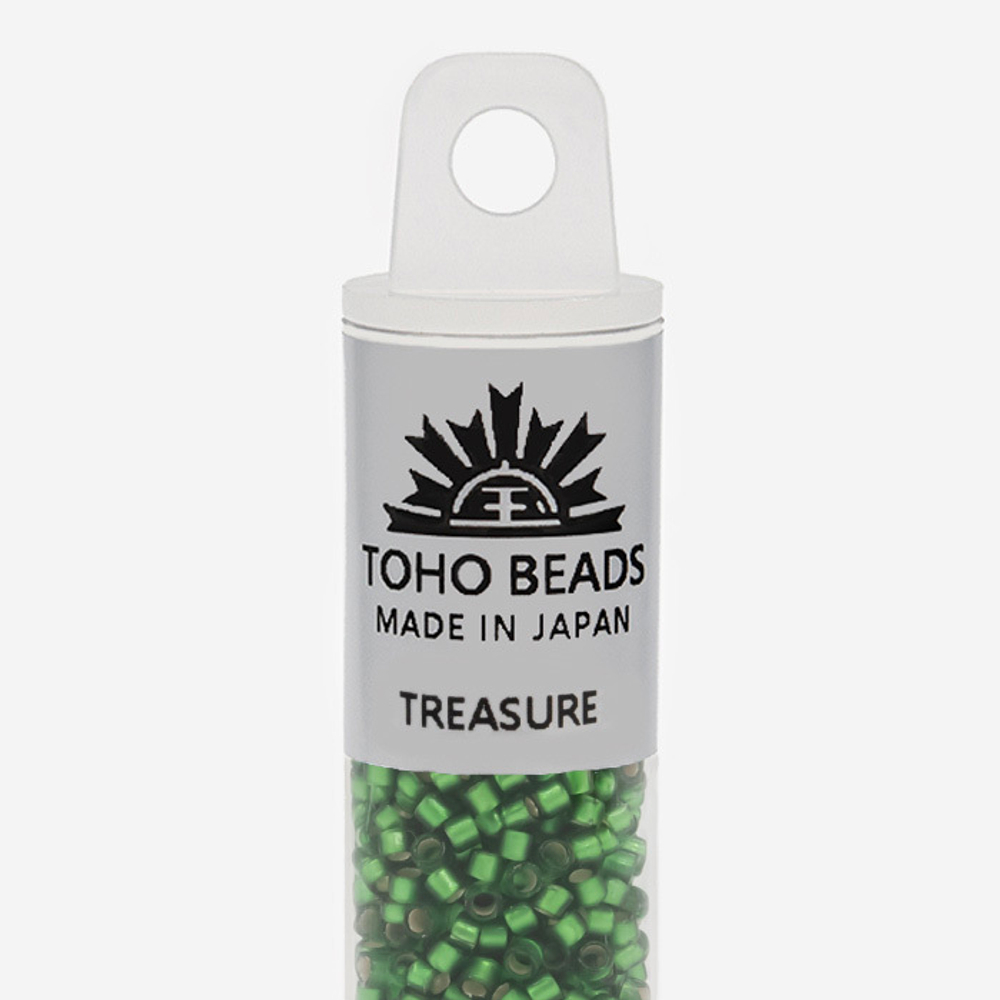 Японский бисер TOHO Treasure (№27BF), с внутренним серебрением, прозрачный матовый