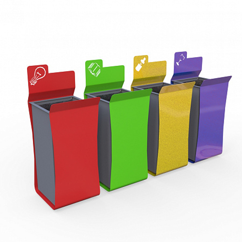 Урна Папка для раздельного сбора мусора