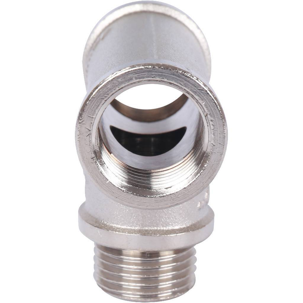 Тройник STOUT никелированный 1/2" ВР/НР/ВР