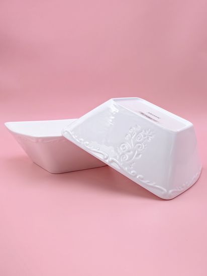 Салатник 23х8 см. квадратный, набор 2 шт. "Орнамент"