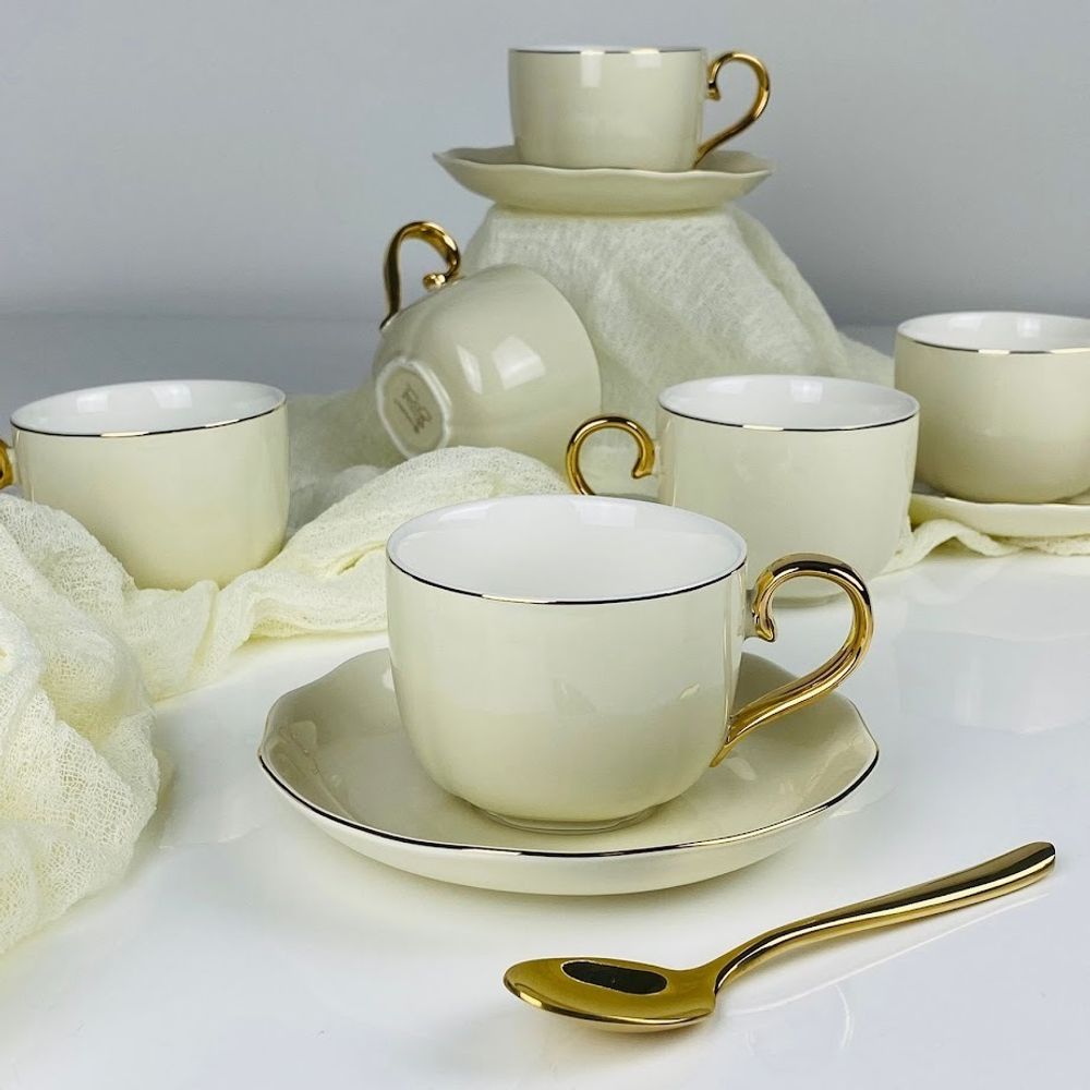 Lenardi 133-421 Чайный набор 12пр.240мл в под.уп.(х6)Фарфор