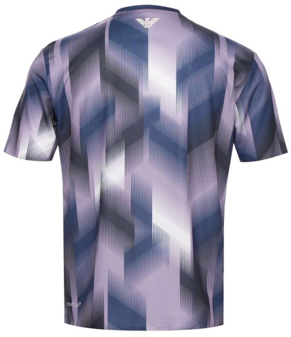 Мужская теннисная футболка EA7 Man Jersey - Фиолетовый