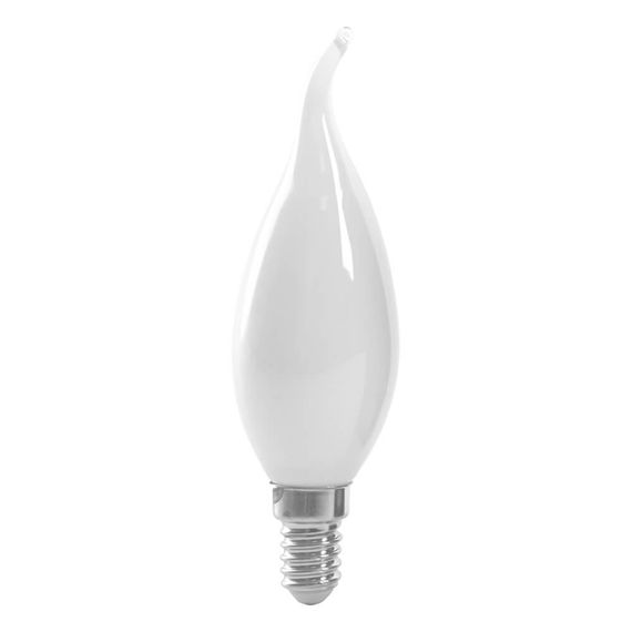 Лампа светодиодная Feron E14 15W 4000K Свеча на ветру Матовая 38262