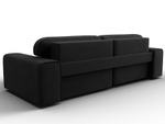 Диван угловой Лига-029 МИКРОВЕЛЬВЕТ Черный