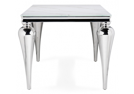 Стол стеклянный Woodville Vase белый