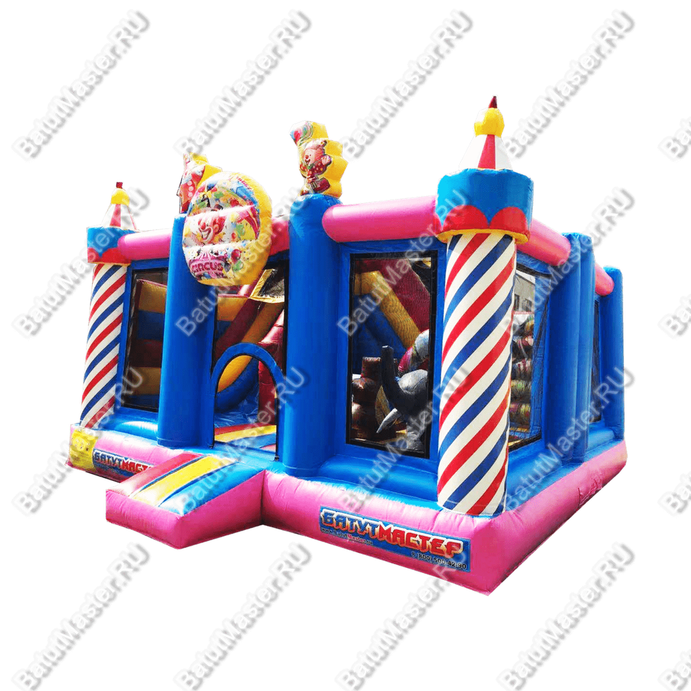 Надувной батут "Яркий цирк" 5*5*3м