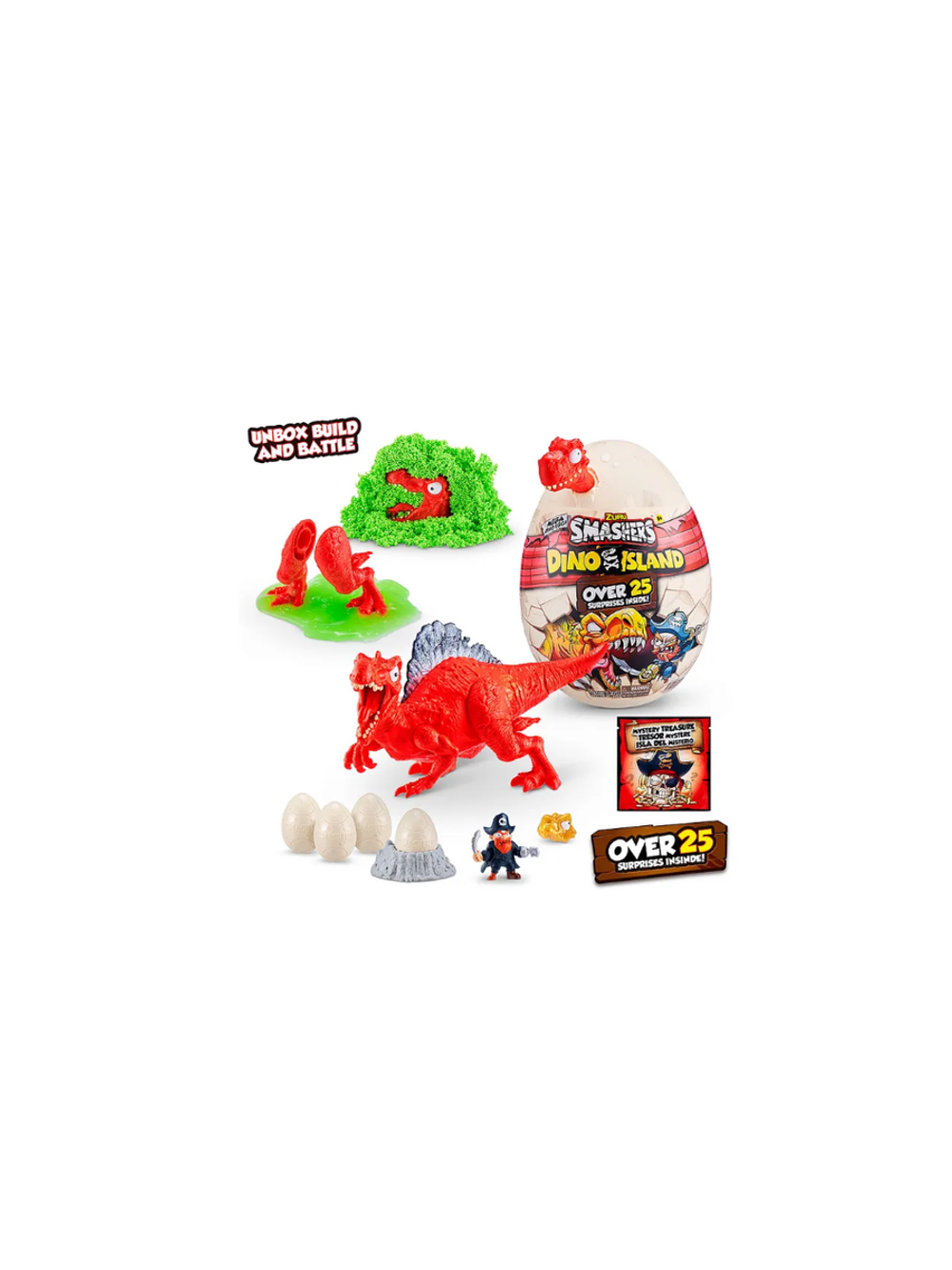 Игровой набор Smashers Dino Island сюрприз в яйце Большое яйцо , 25 сюрпризов