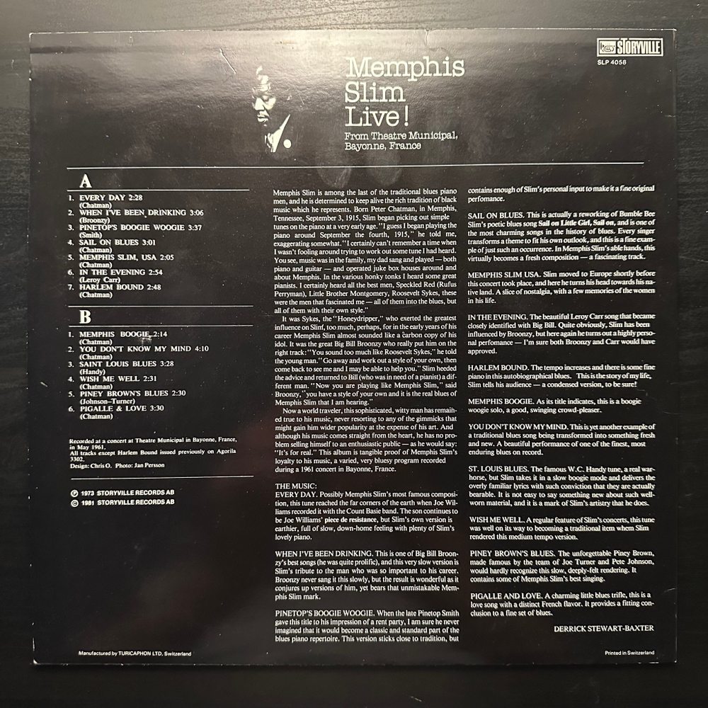 Memphis Slim - Live (Швейцария 1981г.)