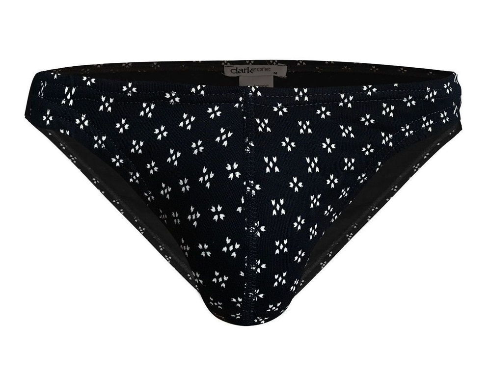 Черные мужские трусы-слипы с принтом (Размер: XL) (Цвет: черный)