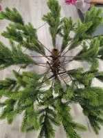 Елка с гирляндой "Рождественская" (Литая хвоя) от 1,8 м до 2,1 м