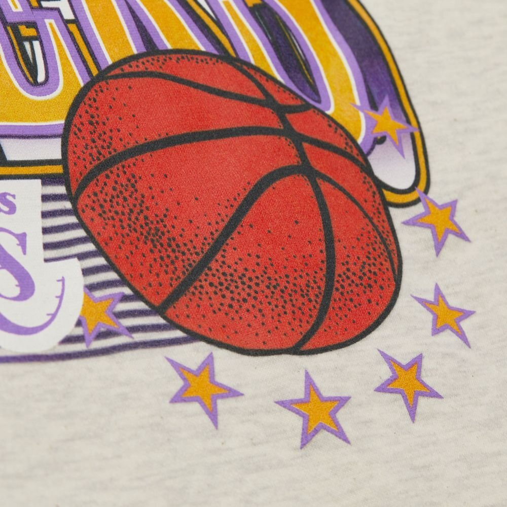 Баскетбольная толстовка Mitchell&Ness NBA Slammin Los Angeles Lakers Beige Sweatshirt