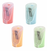 Точилка 1отв. пластик. с контейнером "Cell Pastel" цвета ассорти (BRAUBERG)