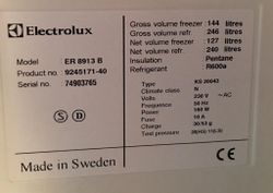 Уплотнитель для холодильника  Electrolux ER8913В м.к 775*570 мм (022)