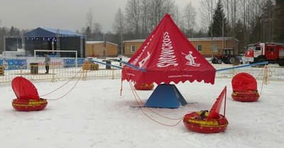 Карусель тюбинг "SNOWCROSS" зимний