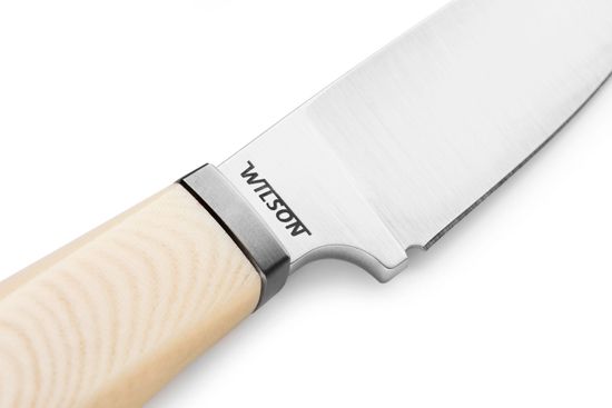 Нож фиксированный Lion Steel Willy WL1 MW - сталь М390, рукоять белая микарта, ножны кожа