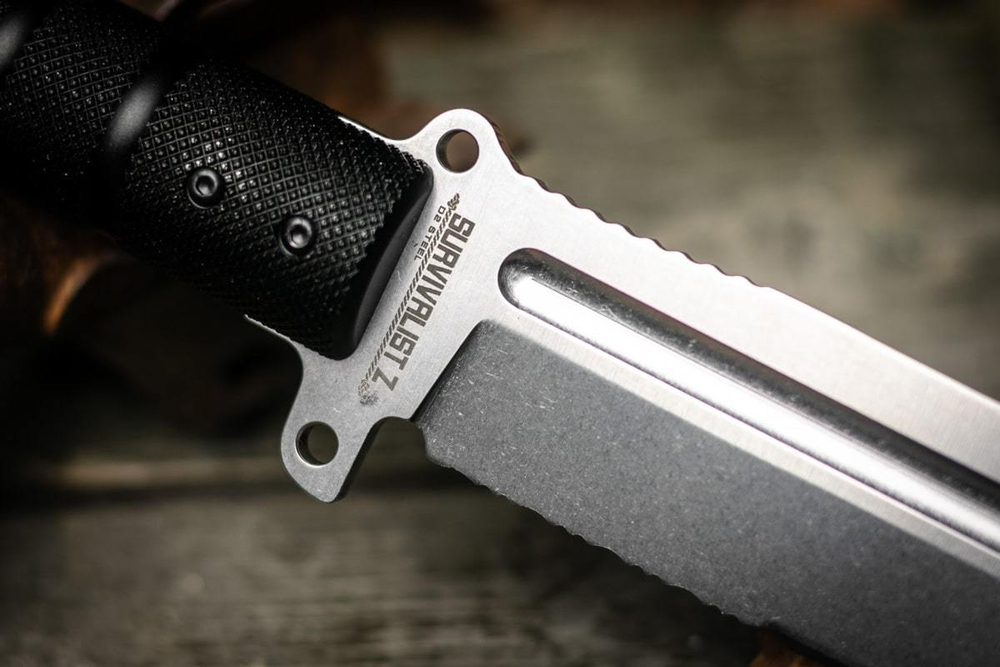 Нож выживания Survivalist Z D2 StoneWash Serrated