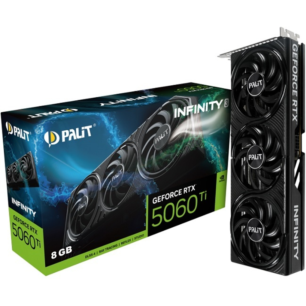 Видеокарта Palit GeForce RTX 5060 Ti INFINITY 3 8GB (NE7506T019P1-GB2062S)