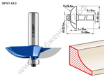 ЗУБР 63,5x13мм, радиус 25.4мм, фреза фигирейная №2