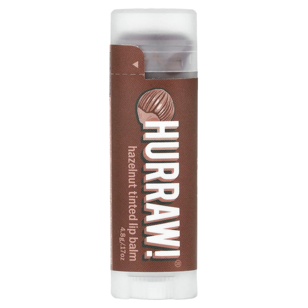 Hurraw! Balm, Тонирующий бальзам для губ, с фундуком, 4,8 г (0,17 унции)