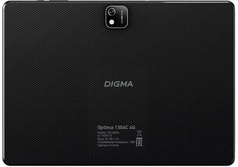 Задняя крышка с рамкой для Digma Optima 1304С 4G (Черная)