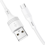 Кабель Borofone BX43 USB-microUSB 2.4A 1м PVC White