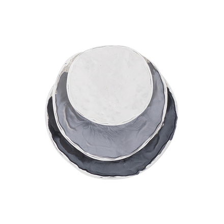 Брошь Shadore Круги XZ0504.2 BW/S