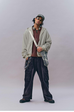 Худи Двухсторонний Nothomme Monterest vintage waffle knit reversible relaxed fit hooded