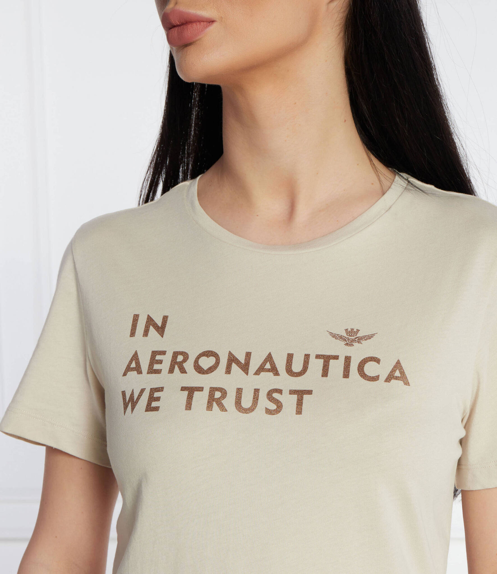 Футболка Aeronautica Militare - бежевый(TS2233DJ510)
