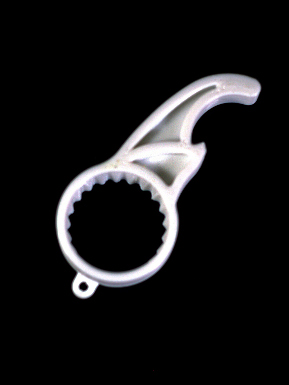 Открывашка для бутылок дизайнерская в виде когтя, 3D печать, 8 см., белая