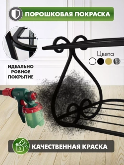 Универсальная этажерка Винтаж мини-4 черная