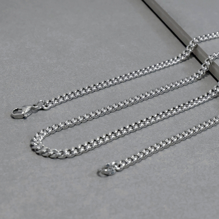 Цепочка из нержавеющей стали, ширина 4,5 мм