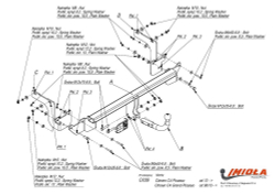 Фаркоп IMIOLA C.039 для Citroen C4 Picasso 2013-, Citroen C4 Grand Picasso 2013-(паспорт и сертификат в комплекте)(без электрики)