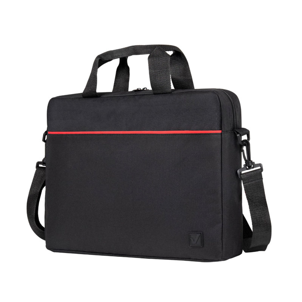 Сумка для ноутбука Brauberg 15.6", чёрный/красный