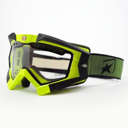 Очки кроссовые ARIETE RC FLOW GOGGLES, желто-черный, двойная прозрачная вентилируемая линза 13950-FGN