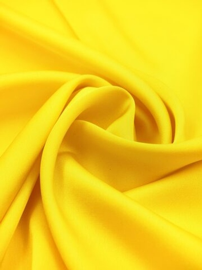 Шелк армани желтый глянцевый плотность 90 г/м2 отрезом 50х75 см