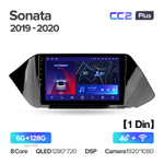 Teyes CC2 Plus 10.2" для Hyundai Sonata 2019-2020