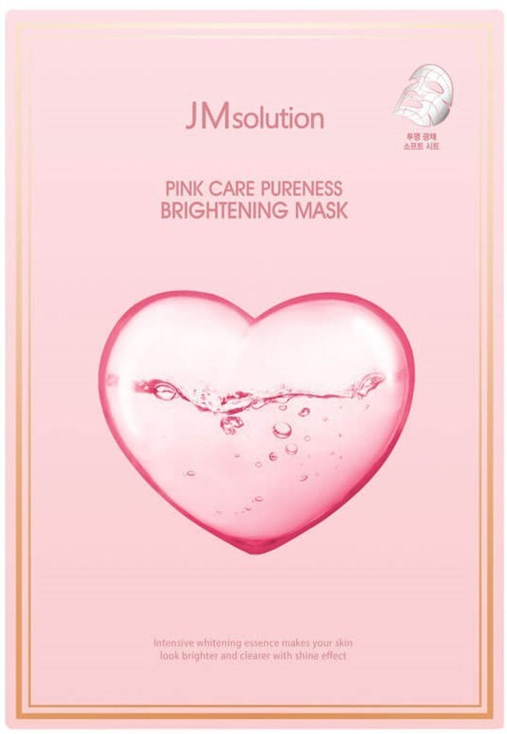 JM SOLUTION Тканевая маска Pink Care Pureness Mask 30 ml