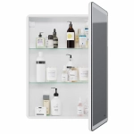 Шкаф зеркальный c LED-подсветкой Dreja POINT 60x80 белый