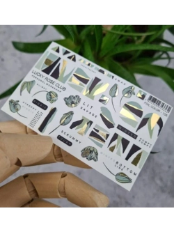 Lucky Rose Слайдеры наклейки для ногтей Foil 105
