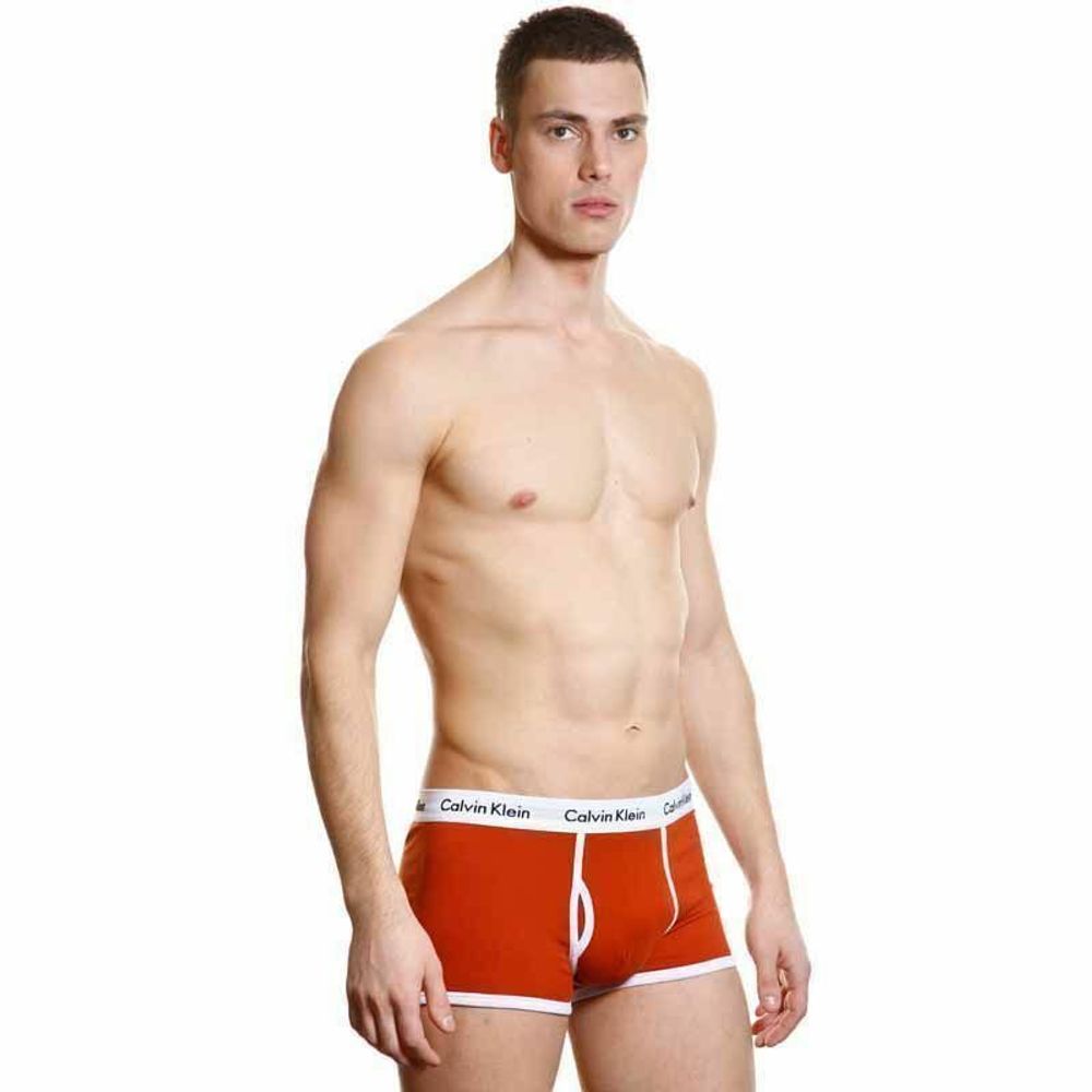 Мужские трусы боксеры ржаво-коричневые Calvin Klein 365 Trunks Rusty