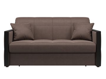Диван Лион 1,8 - Velutto 23 шоколад/накладка венге