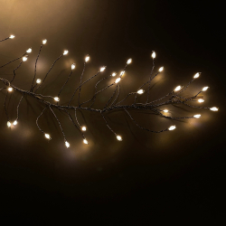 Гирлянда Кластер на черном проводе теплый белый свет 300см 480 ламп 8 функций Luca Lighting