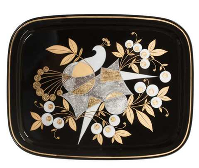 Жостовский поднос декоративный, размер 45х35 см (A19)