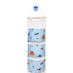 Карман настенный подвесной «ФРАТТИ БУМ», принт динозаврики, три секции, 20*59см (лейбл Селфи)